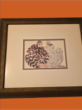 Vintage Art Print - One Speaks, One Listens By Carol Griggs